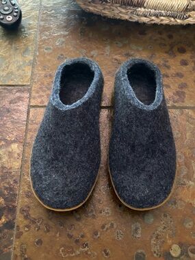 Glerups Wool Slip On With Rubber Sole
